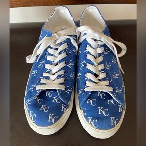 Row One Kansas City Royals KC logo sneakers lace up Men 7 Women's 8.5  Unisex